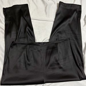 INC Woman Black Slick Side Entry High Waisted Dress Pants 18W